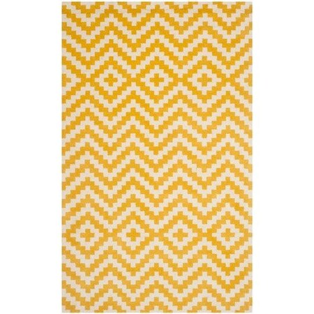 Safavieh Cambridge Hand Tufted Square Rug- Ivory - Gold- 6 x 6 ft. CAM324U-6SQ